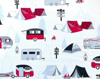 Gone Camping - Great Outdoors - Cotton Fabric - Quilting Fabric - CAMP-62