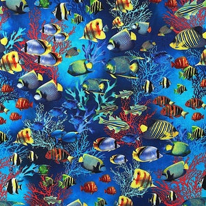 Jewel of the Sea - Saltwater Fish Fabric - Oceana - SL-70