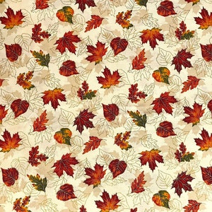 Fall Leaves - Leaf Fabric - Cotton Fabric - FALL-43