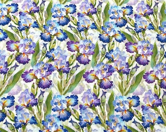 Iris - Decoupage - Flower Fabric - FL-380