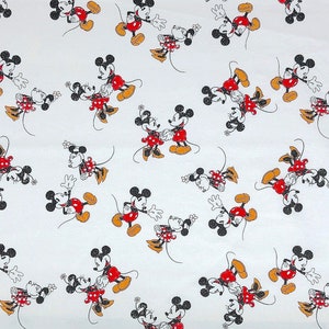Mickey and Minnie Mouse Fabric - Disney Fabric - CC-53