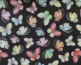 Dazzling Butterflies - Butterfly Fabric - Colorful Butterflies - BUG-31