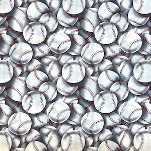 Packed Baseball Fabric - Cotton Fabric - Quilting Fabric - SPORT-29