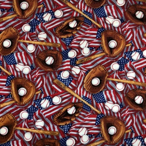 Sports Fabric - Baseball Fabric - Cotton Fabric - SPORT -05