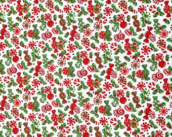 Candy Fabric - Sugar Coated - Christmas Fabric - Quilting Fabric - XMAS-154