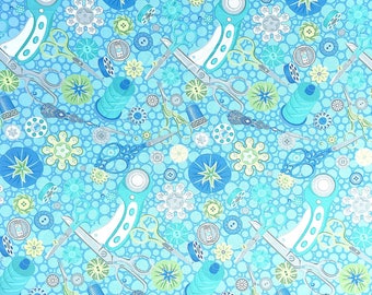 Sewing Room 2 - Sewing Themed Fabric - Cotton Fabric - SEW-54