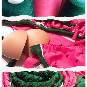 Handmade WATERMELON bikini set image 7