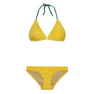 PINEAPPLE handmade yellow low rise bikini bottom image 4