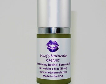 Skin Firming Retinol Serum, 2.5%, Organic, 2 fl. oz.