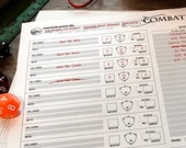 Initiative Tracker (Print, Play, Fillable) • Combat Encounter Planner • Dungeons and Dragons • Pathfinder • 5e D&D