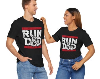 Vintage Run D&D | DND | D and D Tee Shirt | T-shirt Dungeons and Dragons Inspired Design