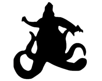 Ursula from Little Mermaid Disney Magic Band Vinyl Decal Sticker Villain