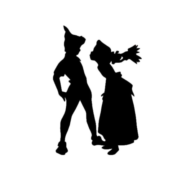 Disney Peter Pan and Wendy Decal | Peter Pan Decal | Disney Wendy and Peter Pan Couple | Disney Peter Pan Decal | Disney Couples Decal