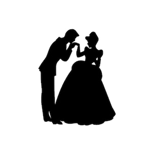 Disney Cinderella and Prince Charming Decal | Cinderella Decal | Disney Prince Charming | Disney Cinderella Decal | Disney Couples Decals