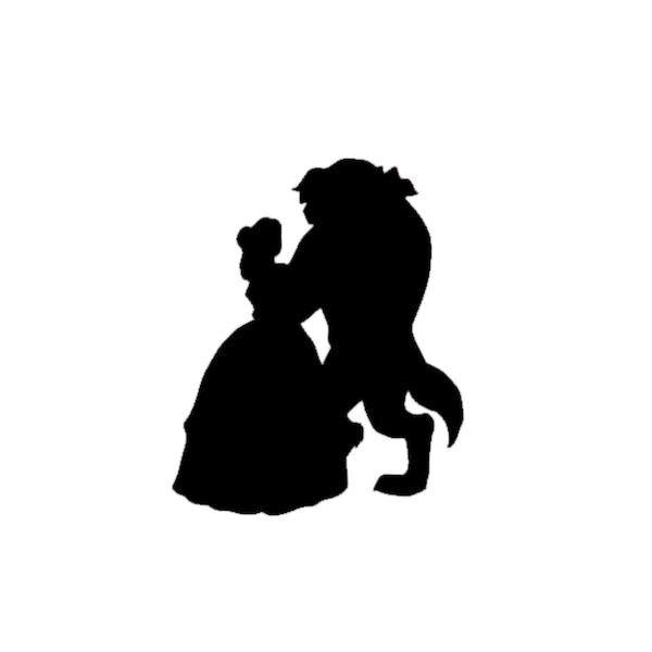 Disney Belle and the Beast Magic Band Decal | Belle Decal | Disney Beauty and the Beast | Disney Belle and Beast Vinyl Decal | Disney Couple