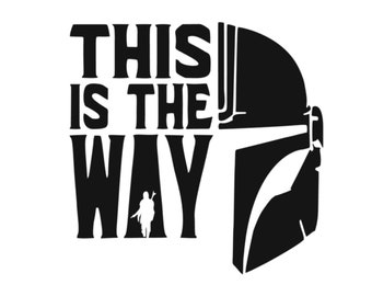This Is The Way Mandalorian Star Wars Vinyl Decal Sticker Din Djarin Mando
