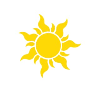 Rapunzel Sun Disney Decal | Disney Tangled Decal | Disney Rapunzel Sticker | Disney Decal | Sun from Tangled | Sun Decal | Lantern Sun
