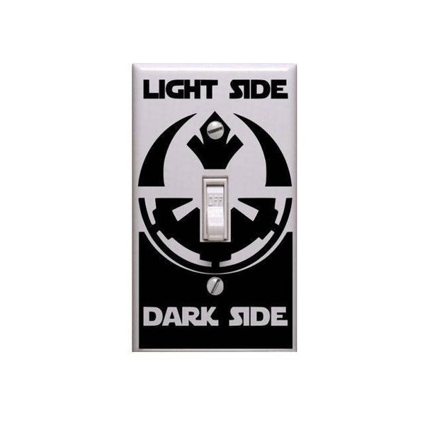 Light Side Dark Side Lightswitch Cover Decal Star Wars Decal | Star Wars Decal | Light Side Decal | Dark Side Decal | Lightswitch Decal