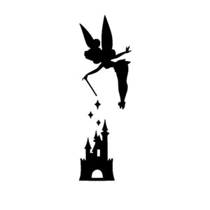 Tinker Bell with Castle Disney Magic Band Decal | Disney Decal | Disney Tinker Bell | Disney Magic Band Tinkerbell Decal | Disney  Decals