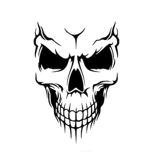 Skull Decal | Skull Vinyl Decal | Skull Vinyl Decal | Skull Car Decal | Skull | Car Decal | Skull Sticker | Skull Sticker | Sinister Skull