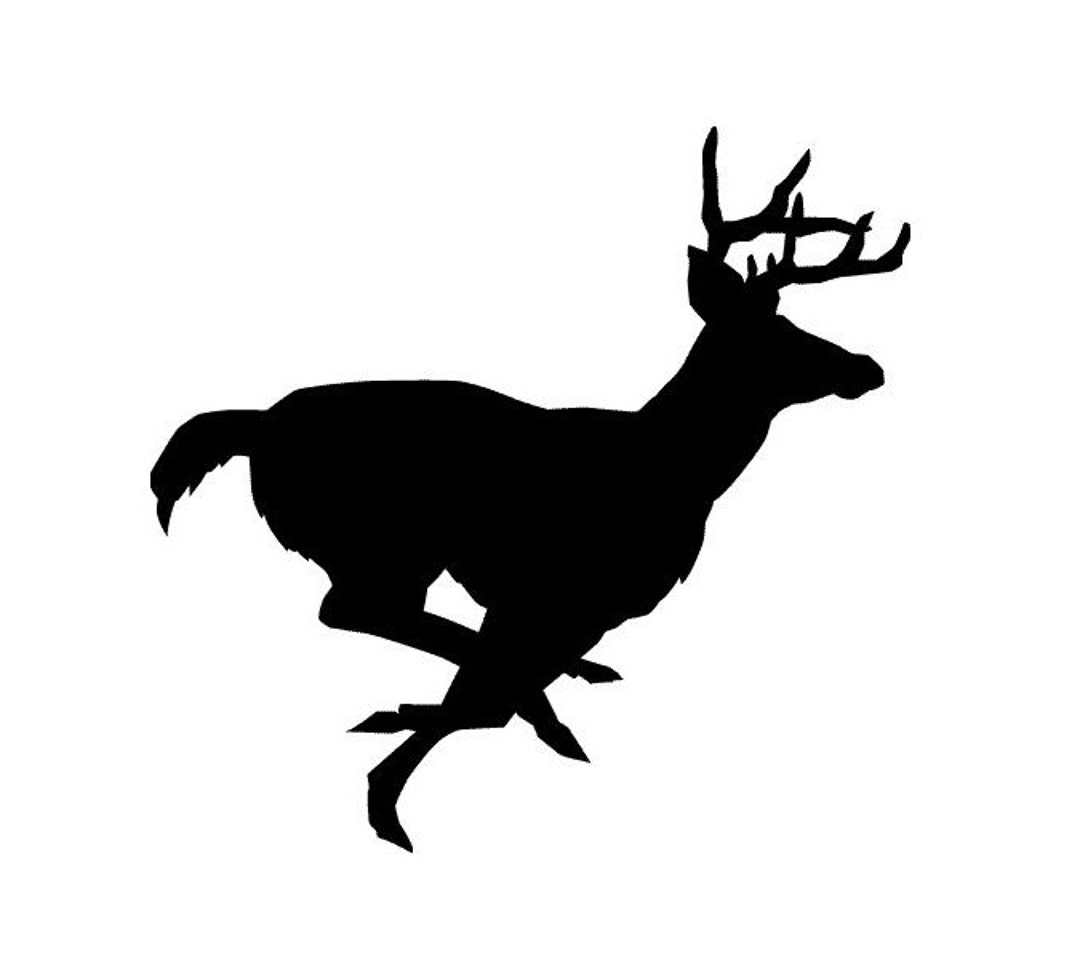 Running Deer Decal | Deer Decal | Deer Sticker | Buck Vinyl Decal ...