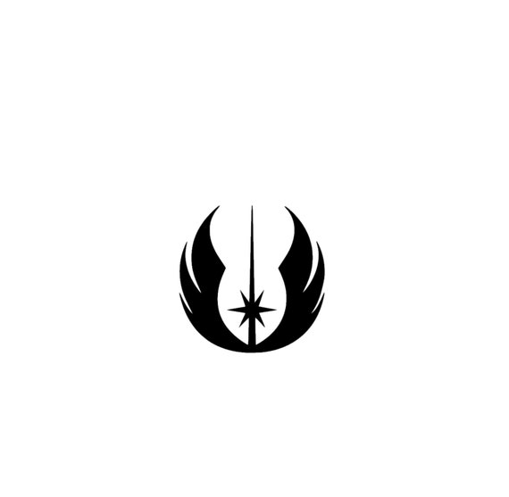 Jedi Knight Symbol Decal Star Wars Decal Disneyjedi Knight - Etsy