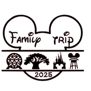 Disney Parks Trip Decal | Disney Vacation Decal | Disney Castle Sticker | Disney Vacation Trip Vinyl Decal | Magic Kingdom Vinyl Decals