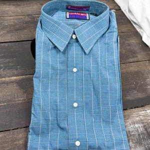 16 34 dress shirt G-Style USA Men's Regular Fit Long Sleeve Solid Color Dress Shirts - Navy - Large - 16-16.5
