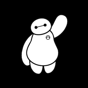 Baymax Disney Decal | Disney Big Hero 6 Decal | Disney Baymax Sticker | Disney Baymax Vinyl Decal | Disney Vinyl Decal