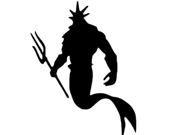 King Triton Disney Little Mermaid Magic Band Vinyl Decal Sticker Ariel