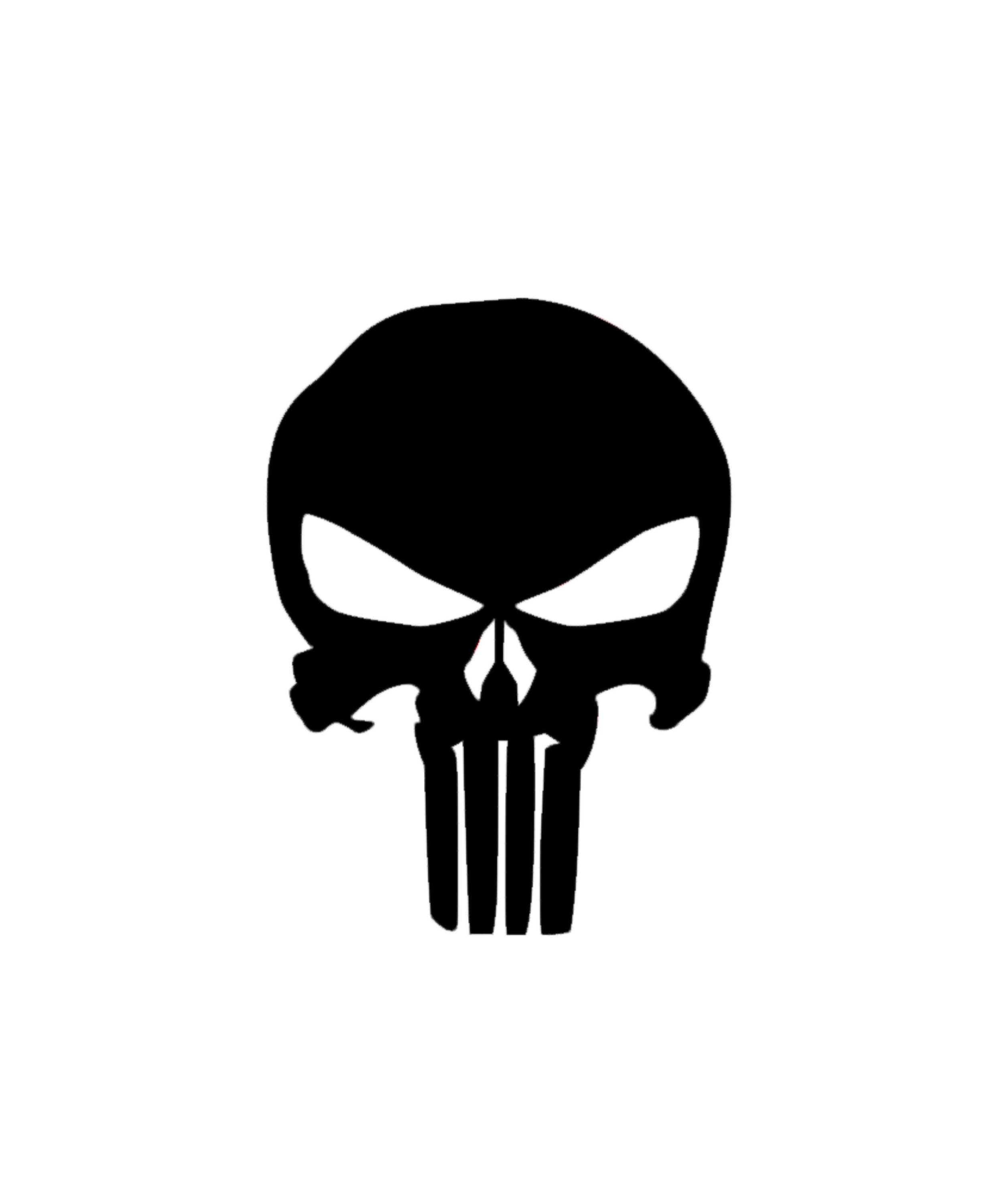 Punisher Skull Circle Decal Sticker