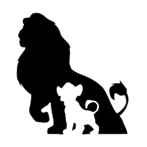 Simba Decal | Disney Decal | Disney Simba from Lion King Sticker | Disney Grown and Young Simba Vinyl Decal | Disney Vinyl | Simba Sticker