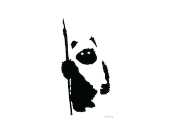 Ewok from Star Wars Vinyl Decal Sticker Return of the Jedi