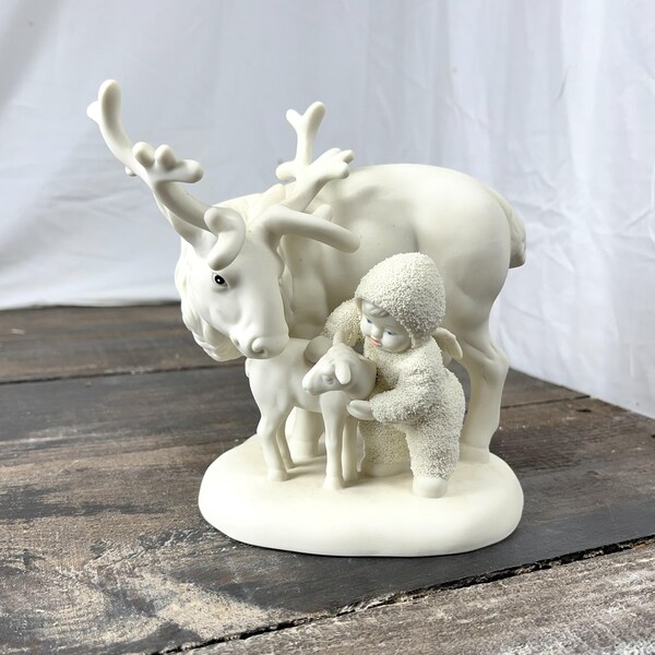 Vintage 1999 Dept 56 SnowBabies RETIRED "I CARIBOU YOU " Figurine 56-68942