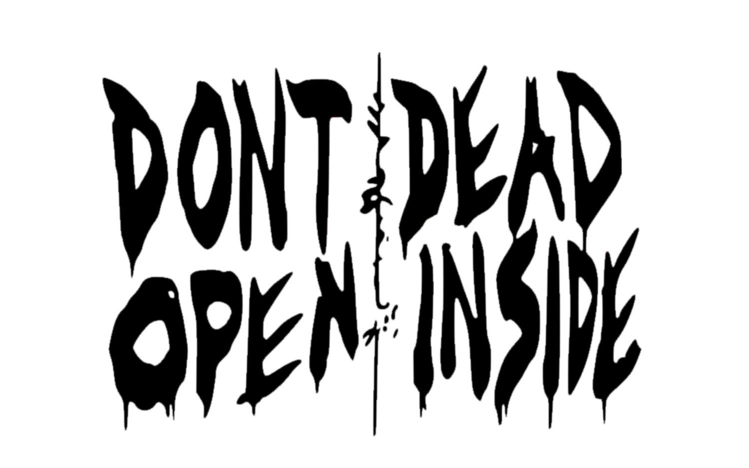 Walking Dead Don't Open Dead Inside Shopping Tote