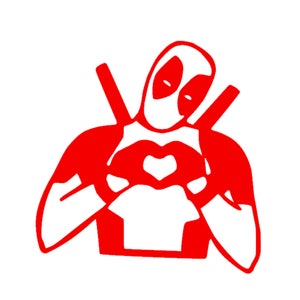 Deadpool Decal | Deadpool Comic Decal | Dead Pool Vinyl Decal | Dead Pool Car Vinyl Decal | Deadpool | Dead Pool Comic Car Decal