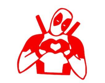 Deadpool Decal | Deadpool Comic Decal | Dead Pool Vinyl Decal | Dead Pool Car Vinyl Decal | Deadpool | Dead Pool Comic Car Decal
