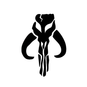 Mandalorian Symbol Star Wars Decal | Mandalorian Decal | Mandalorian from Star Wars Decal | Disney Decal | Star Wars Car Decal | Car Decal