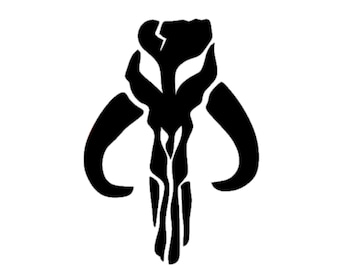 Mandalorian Symbol Star Wars Decal | Mandalorian Decal | Mandalorian from Star Wars Decal | Disney Decal | Star Wars Car Decal | Car Decal