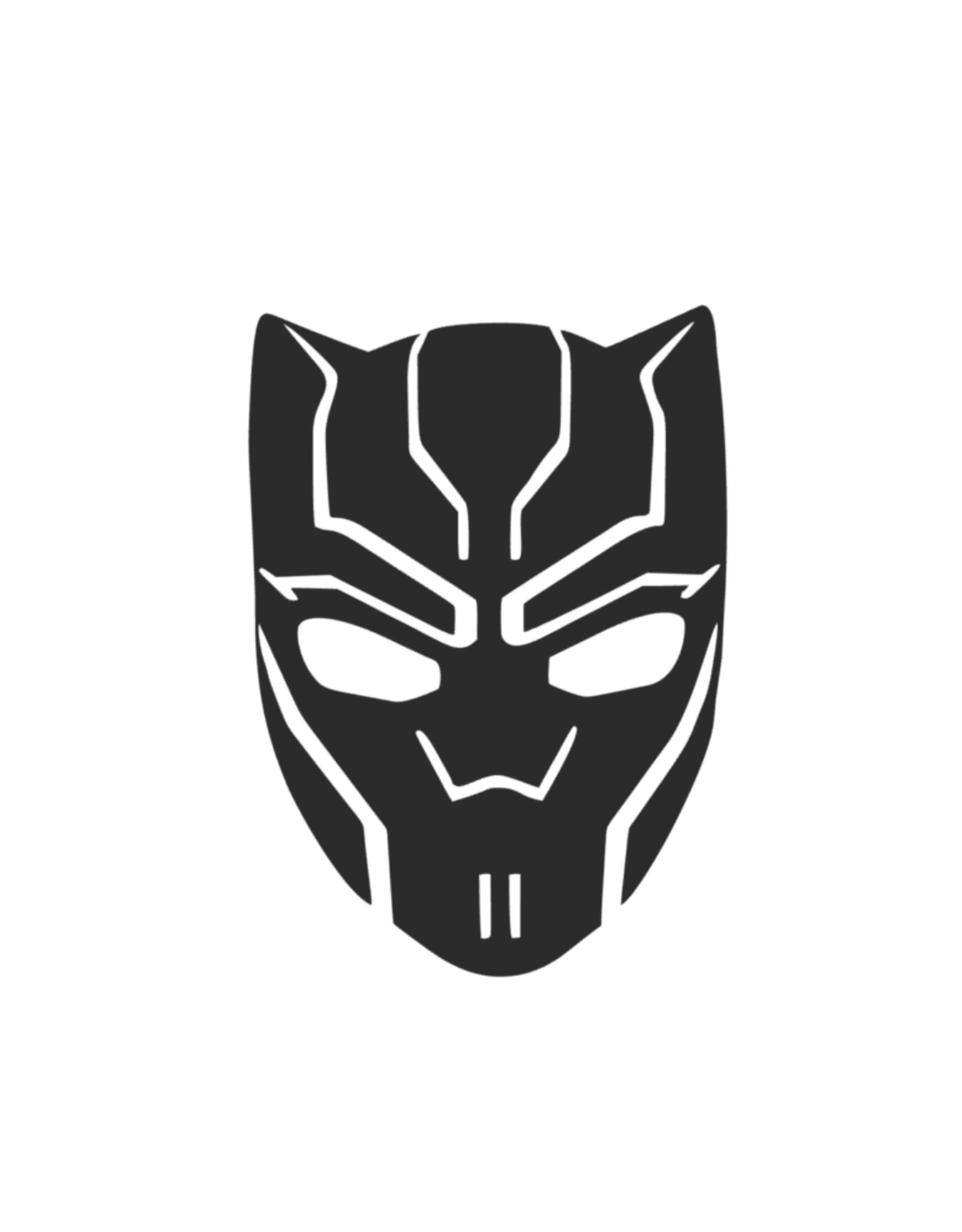 rangle salon uøkonomisk Black Panther Mask Disney Magic Band Decal Disney Decal - Etsy