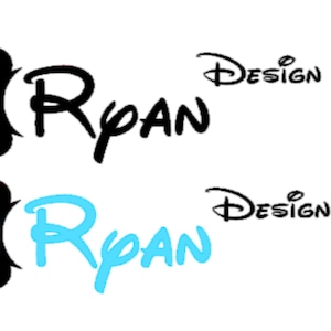 Disney Customized Name Decal with Mickey, Minnie, or Maleficent Magic Band Decal | Disney Decal | Disney Magic Band Vinyl Decal  Disney