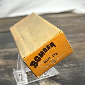 Boîte Vintage Bomber Lures - Avec Papiers D'origine - Gainesville TX - État Correct