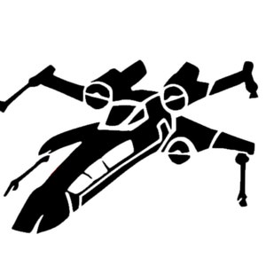 X-Wing Fighter Star Wars Decal | X-Wing Decal | Vinyl X-Wing Fighter from Star Wars Decal | Disney Decal | Star Wars Car Decal | Car Decal