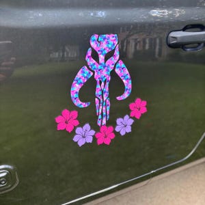 Mandalorian Symbol Star Wars Disney Vinyl Decal image 3