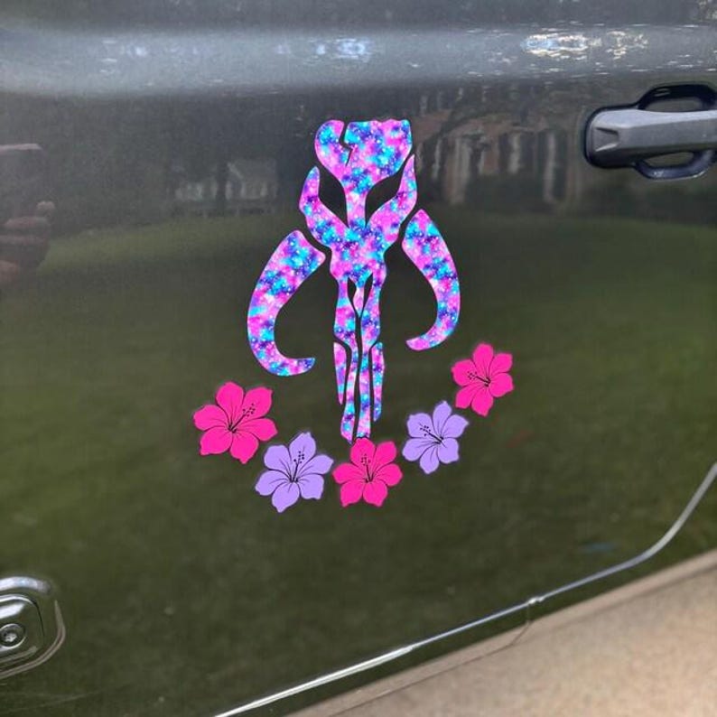 Mandalorian Symbol Star Wars Disney Vinyl Decal image 3