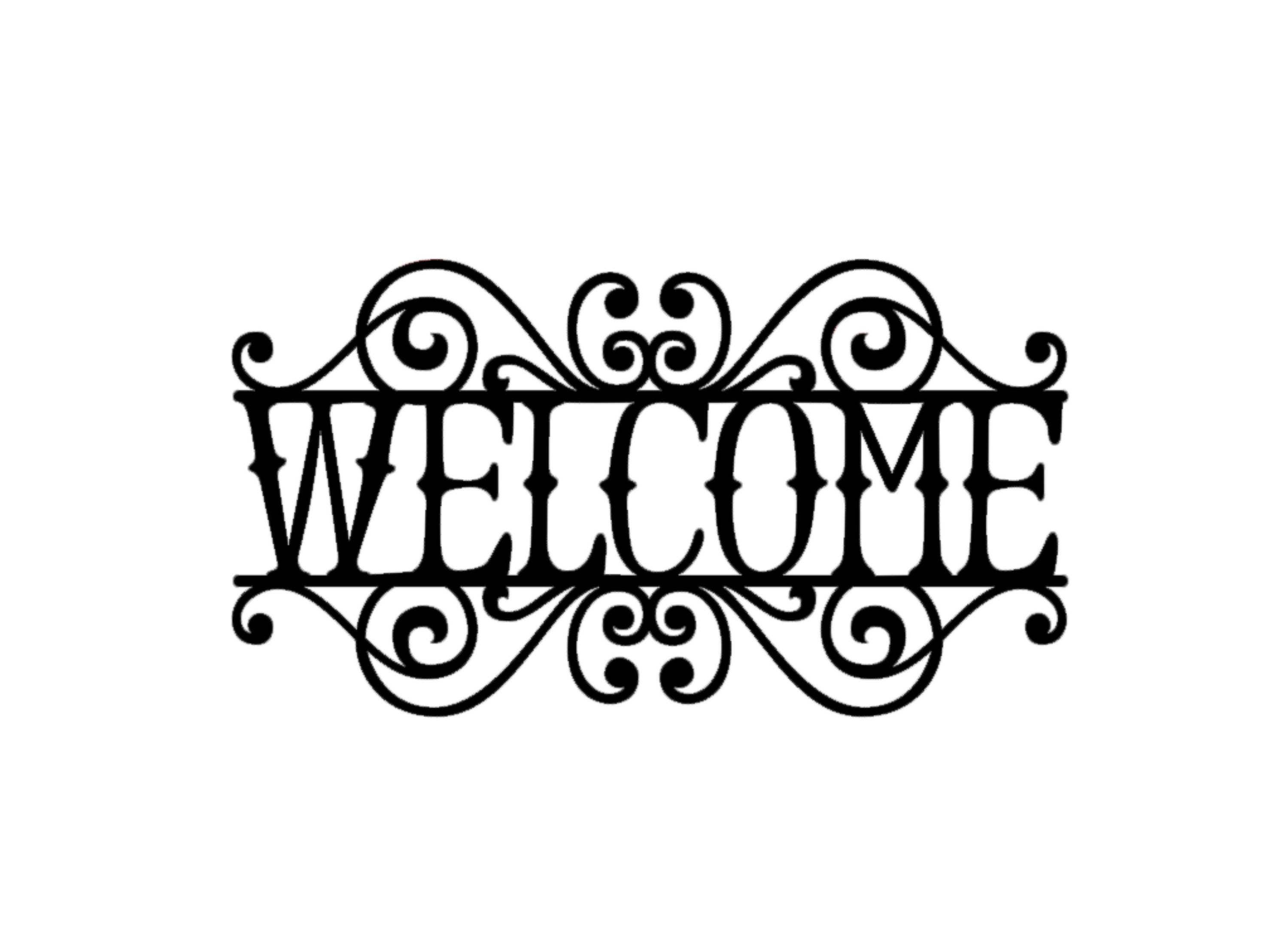 Welcome Home Decal | Welcome Decal | Home Decor | Friends Decal | Welcome | Welcome Home Sticker | Welcome Scroll Decal