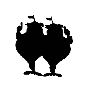 Tweedledum and Tweedledee from Alice in Wonderland Disney Magic Band Decal | Disney Sticker | Disney Magic Band Tweedledee Tweedledum Decal