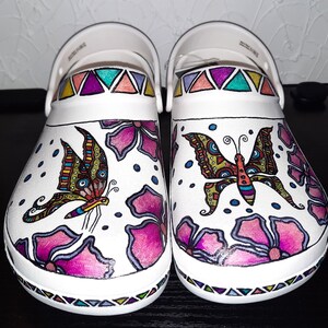 off white crocs custom