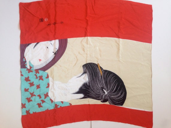 Japanese Textile Art / Silk Scarf - image 2