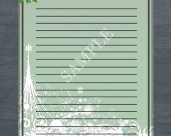 sale holiday stationary christmas stationary printable etsy